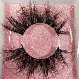100% Mink 5D Lashes Criss Cross Wispy F5D02